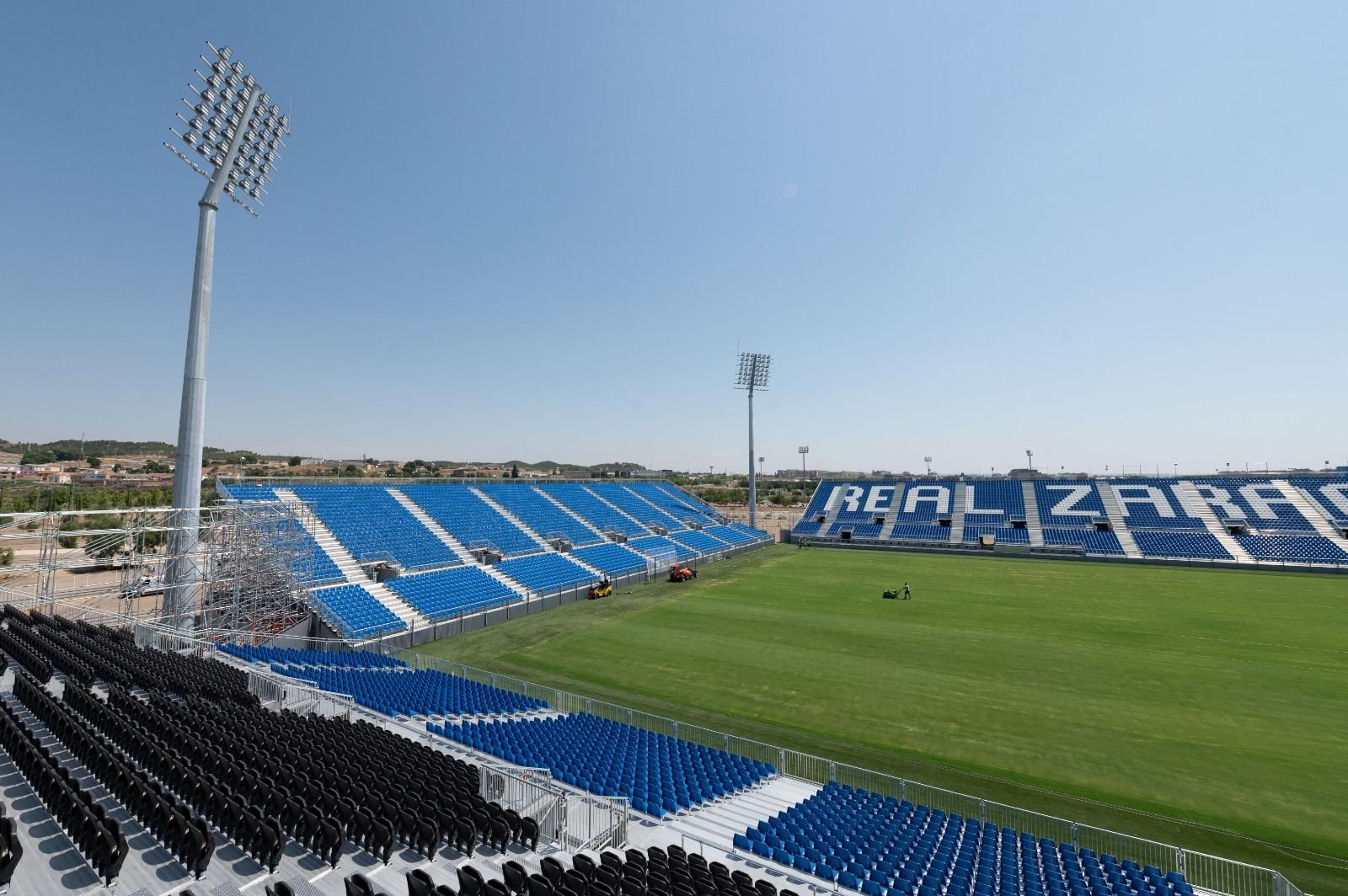 En imágenes | Así está el Ibercaja Estadio a pocos días de su inauguración en un amistoso