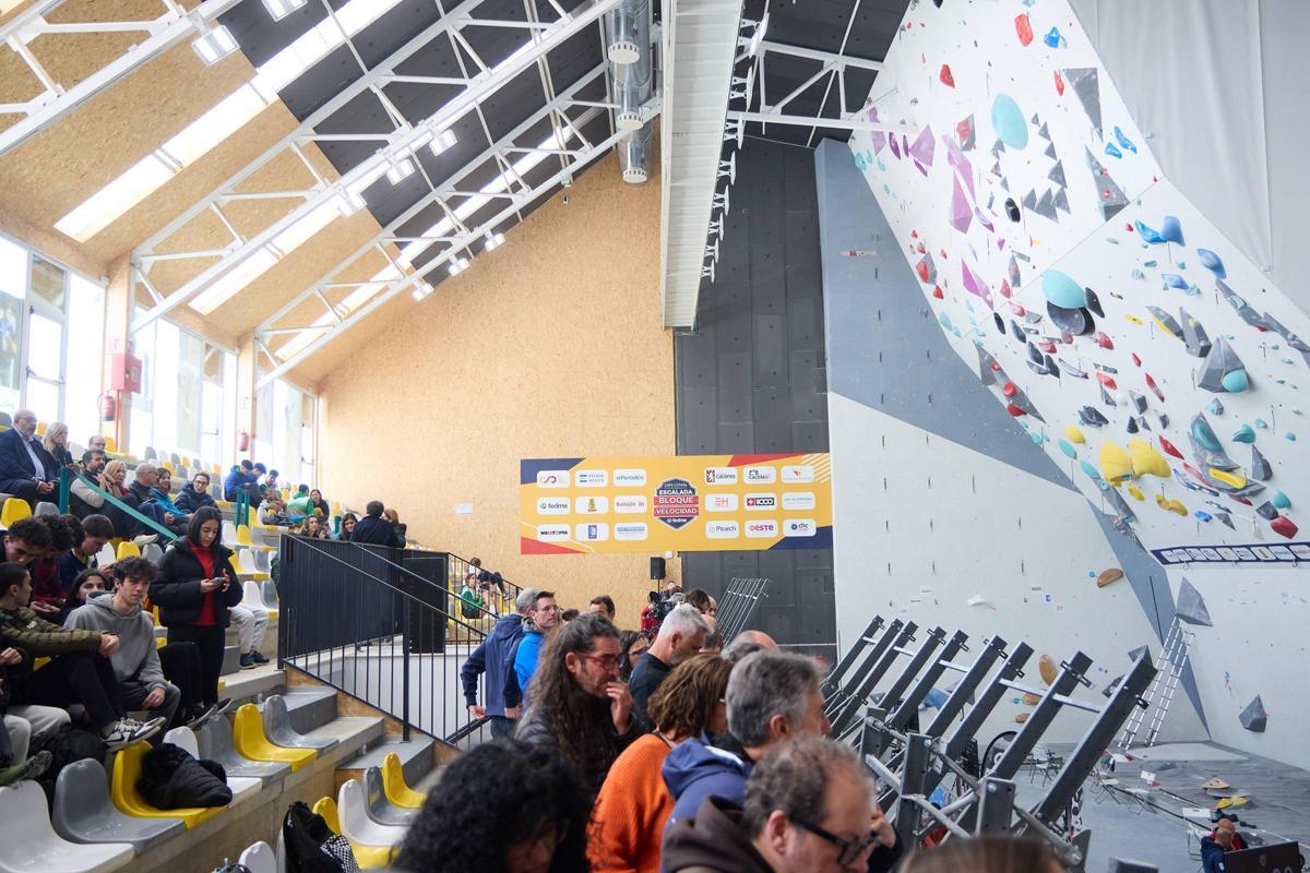 Galería | Instantáneas del arranque de la segunda jornada de la Copa de España de escalada en Cáceres