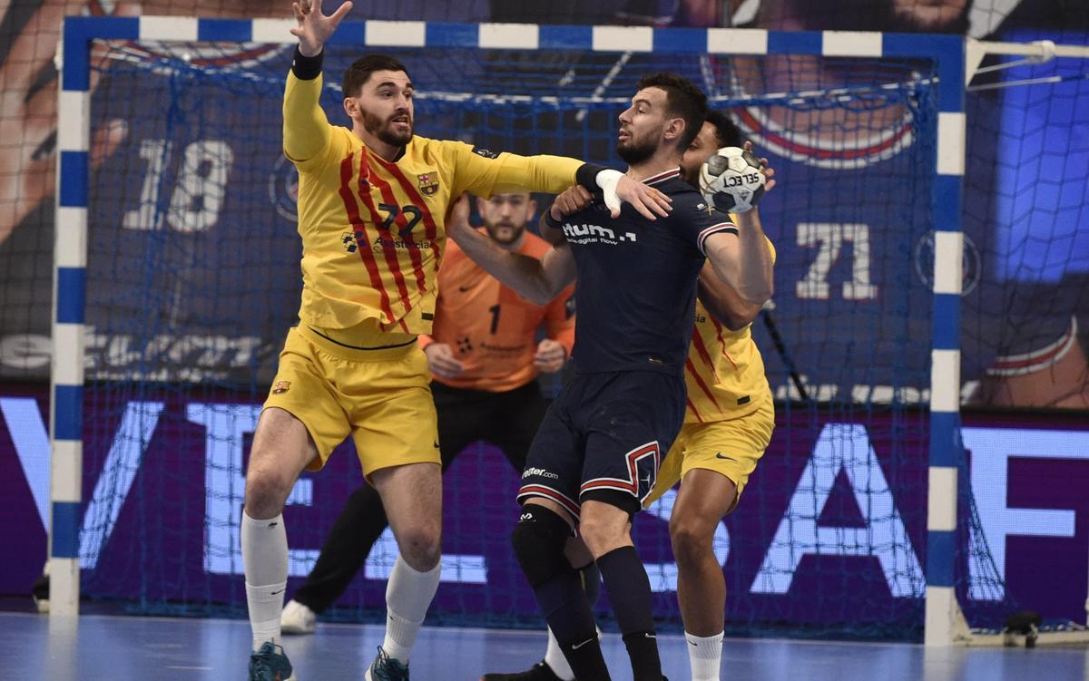 Imagen del encuentro entre PSG y Barça