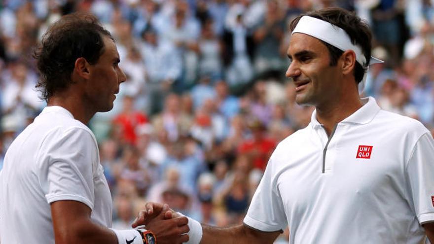 Nadal y Federer, tras la última semifinal de Wimbledon