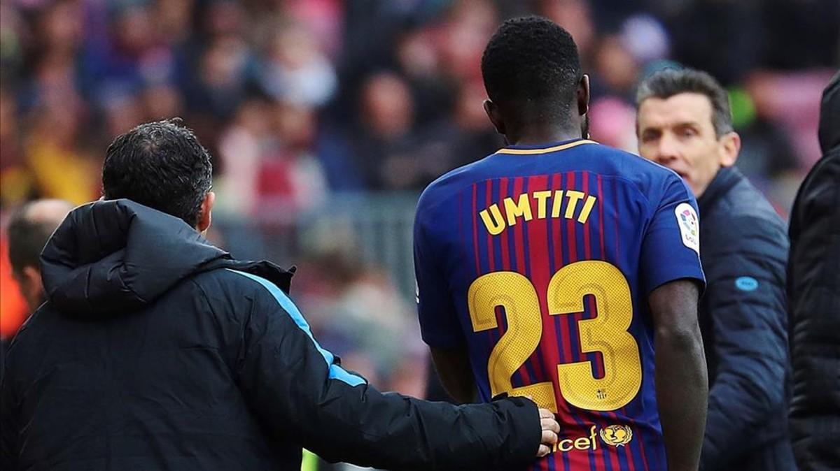 Umtiti, jugador del Barcelona