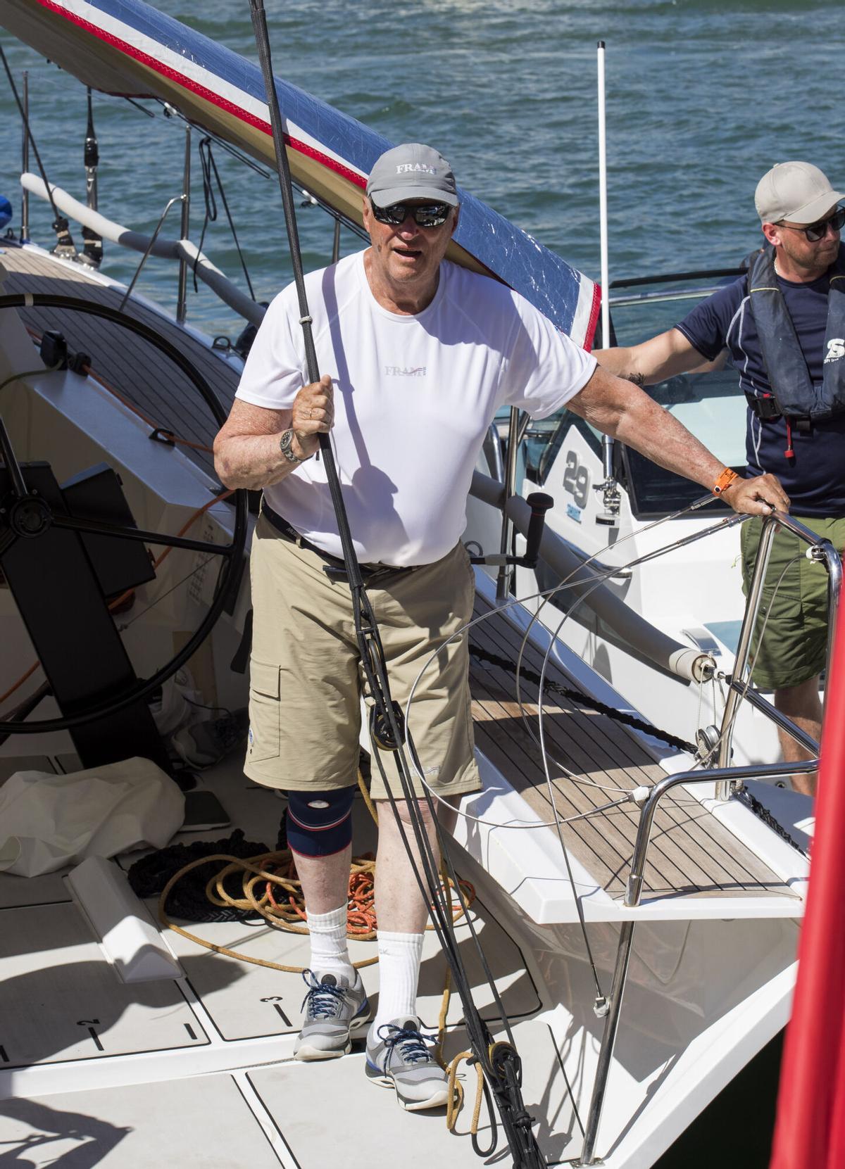 Harald de Noruega en la Copa del Rey Harald de Noruega en la Copa del Rey