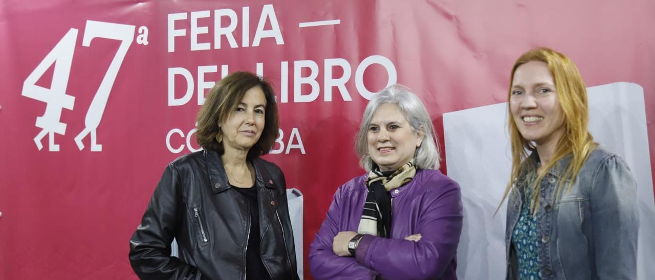 Josune García, Hilde Gersen y Salvadora Drôme en la Feria del Libro de Córdoba