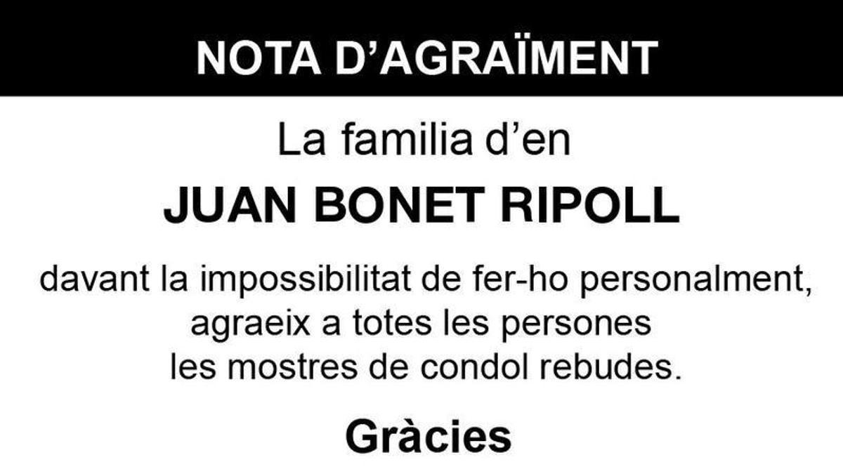 Nota Don Juan bonet Ripoll