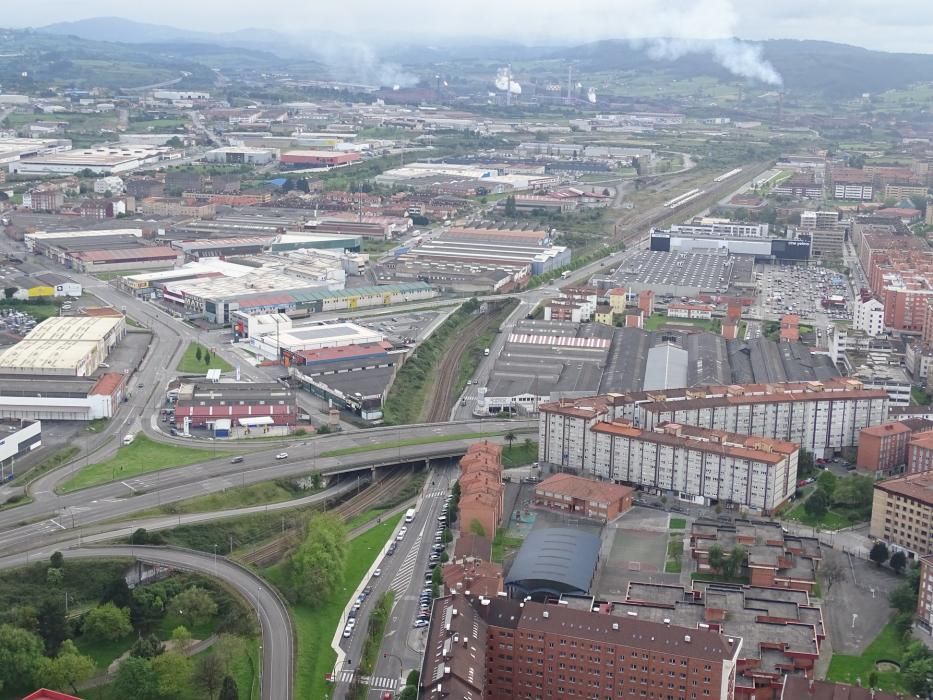 Gijón desde el aire y en cuarentena