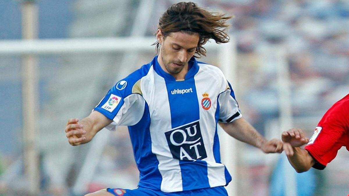 Dani Jarque durante un partido con el Espanyol