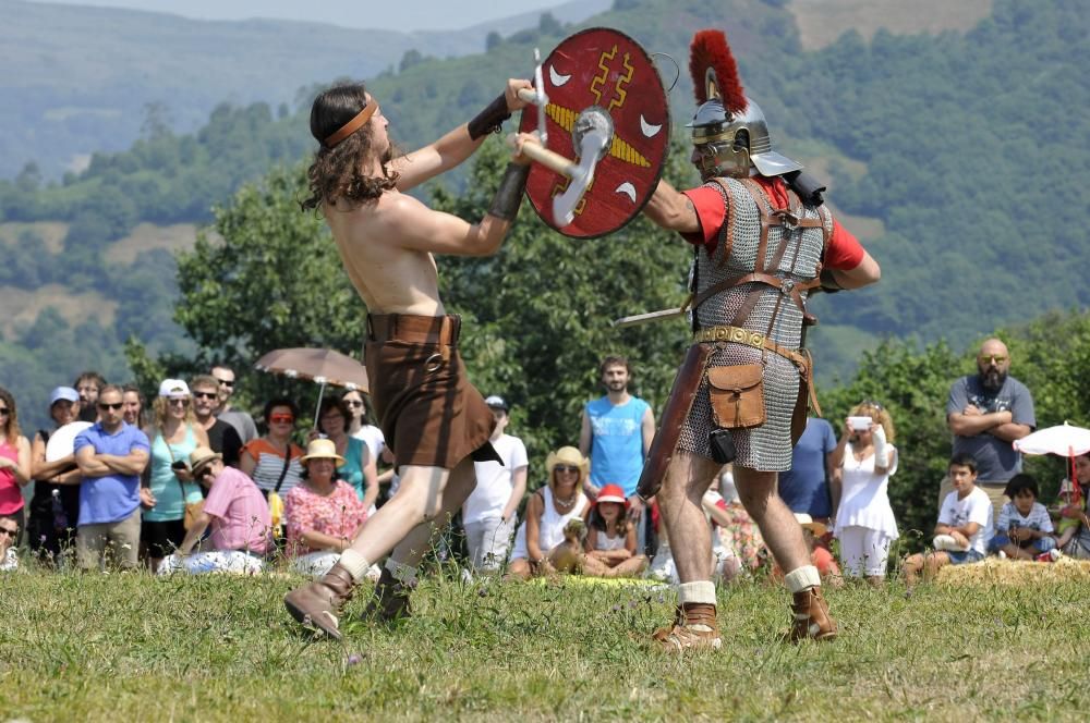 Batalla entre astures y romanos en Carabanzo