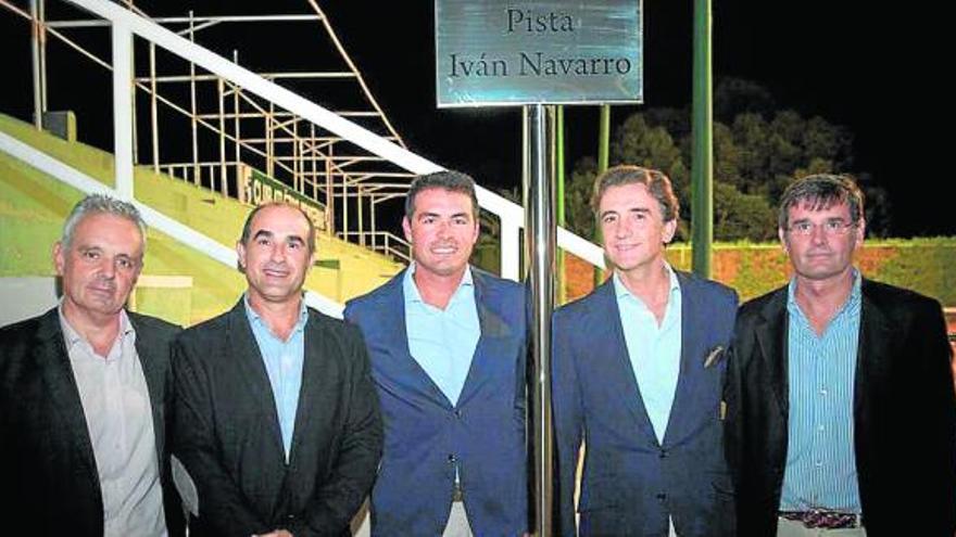 Escañuela, José Pedro García, Iván Navarro, Fernando García y Eduardo Sirvent, el viernes en Montemar.