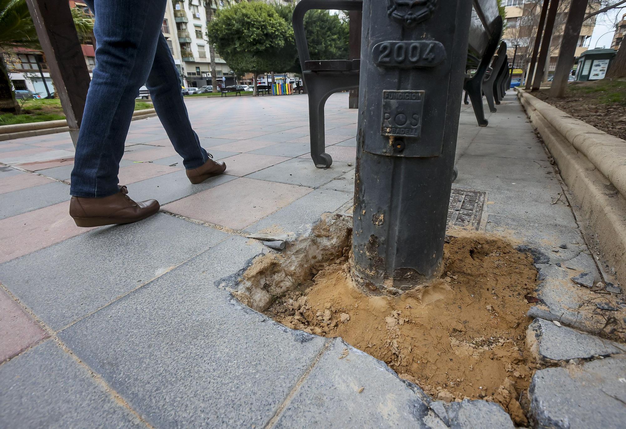 Las palomas y la suciedad toman el barrio de Benalúa