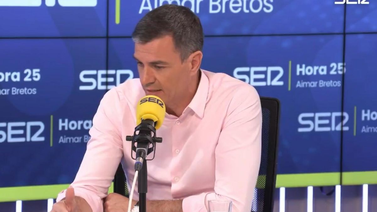 Pedro Sánchez en la cadena SER.