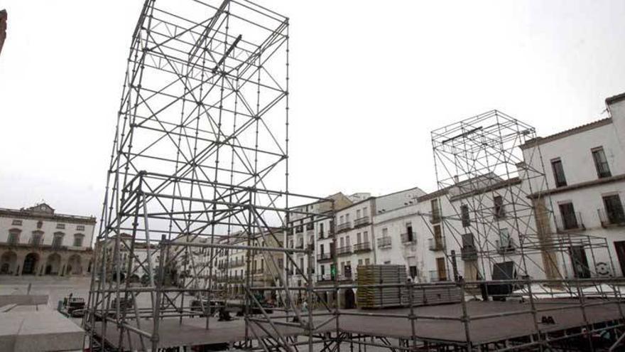 Los hosteleros de la plaza Mayor de Cáceres solo permitirán usar los aseos a sus clientes en el Womad