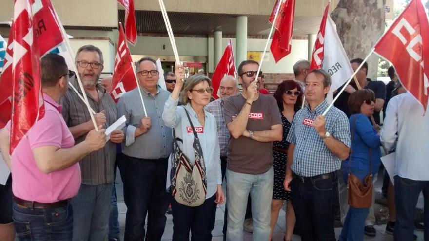 Protesta de los funcionarios de prisiones en Murcia