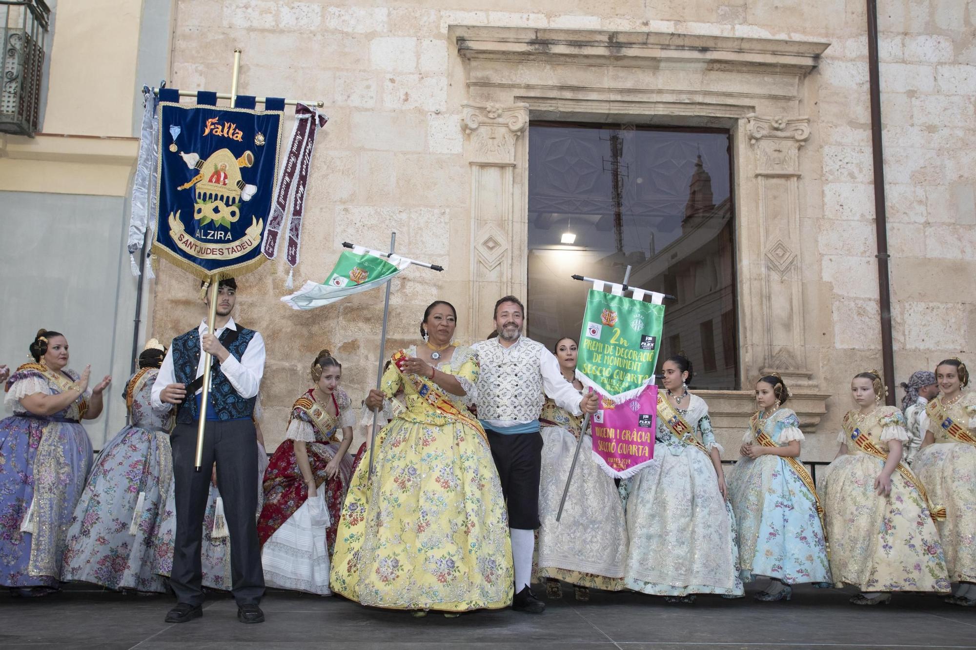 Las mejores imágenes de la entrega de premios de las fallas de Alzira