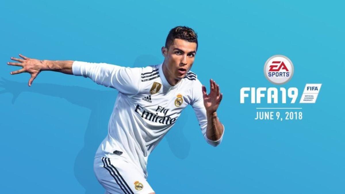 Promoción de EA SPORTS para el FIFA 19 con la imagen de Cristiano Ronaldo