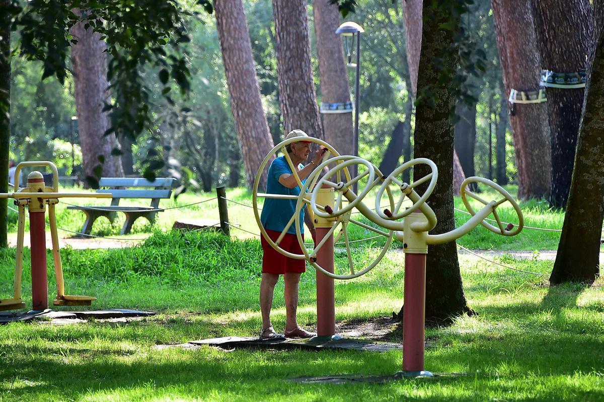 Galería | Las imágenes del parque de La Isla de Plasencia, su 'playa' de verano Galería | Las imágenes del parque de La Isla de Plasencia, su 'playa' de verano