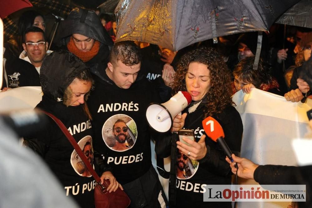 Protesta por la agresión a Andrés Martínez