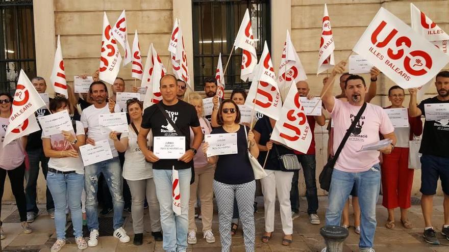 Concentración de los docentes de la concertada