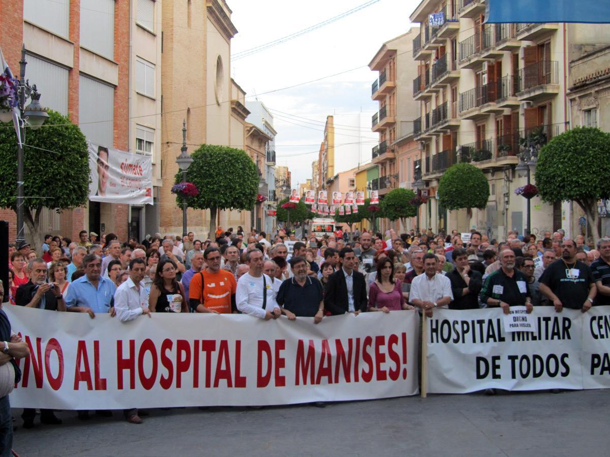 Manifestación en Mislata contra el Hospital de Manises.