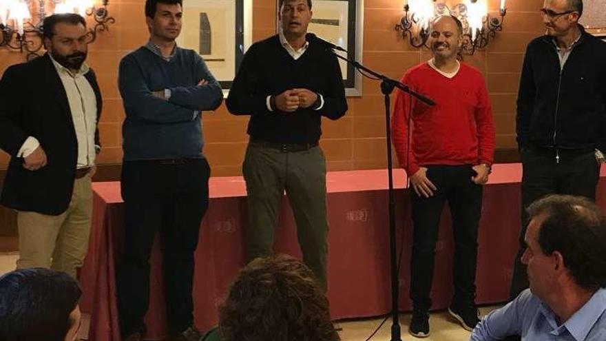 Gonzalo Caballero y Regades, con los socialistas miñoranos.