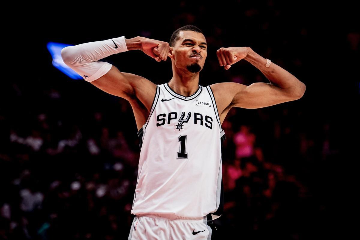 Wembanyama, en el partido de esta noche ante los Blazers