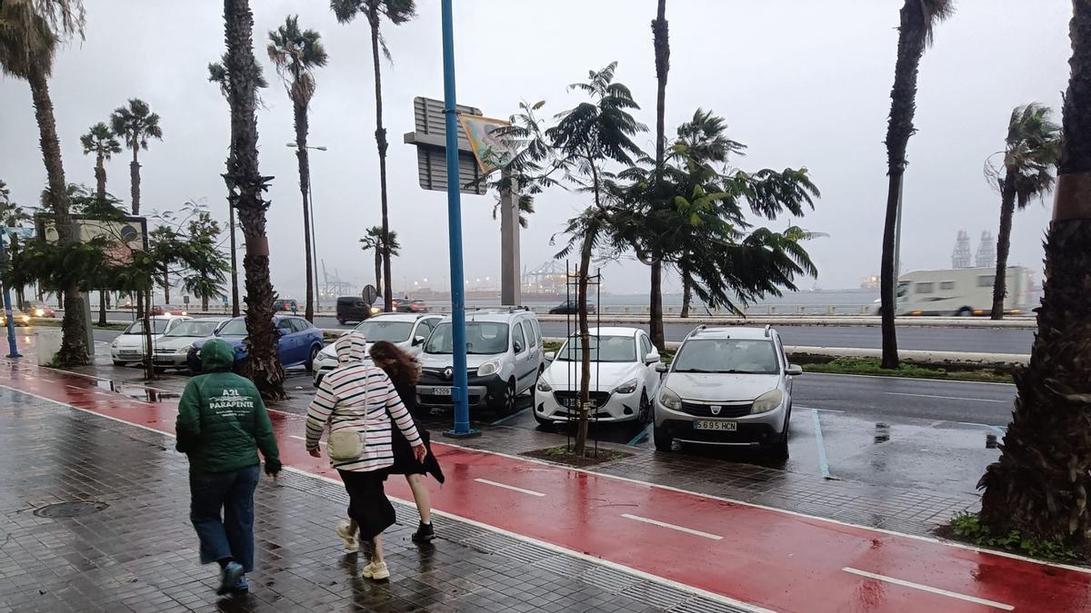 Lluvias en Las Palmas de Gran Canaria.