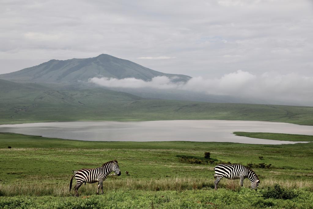 Cráter volcánico Ngorongo, ahora lleno de vida