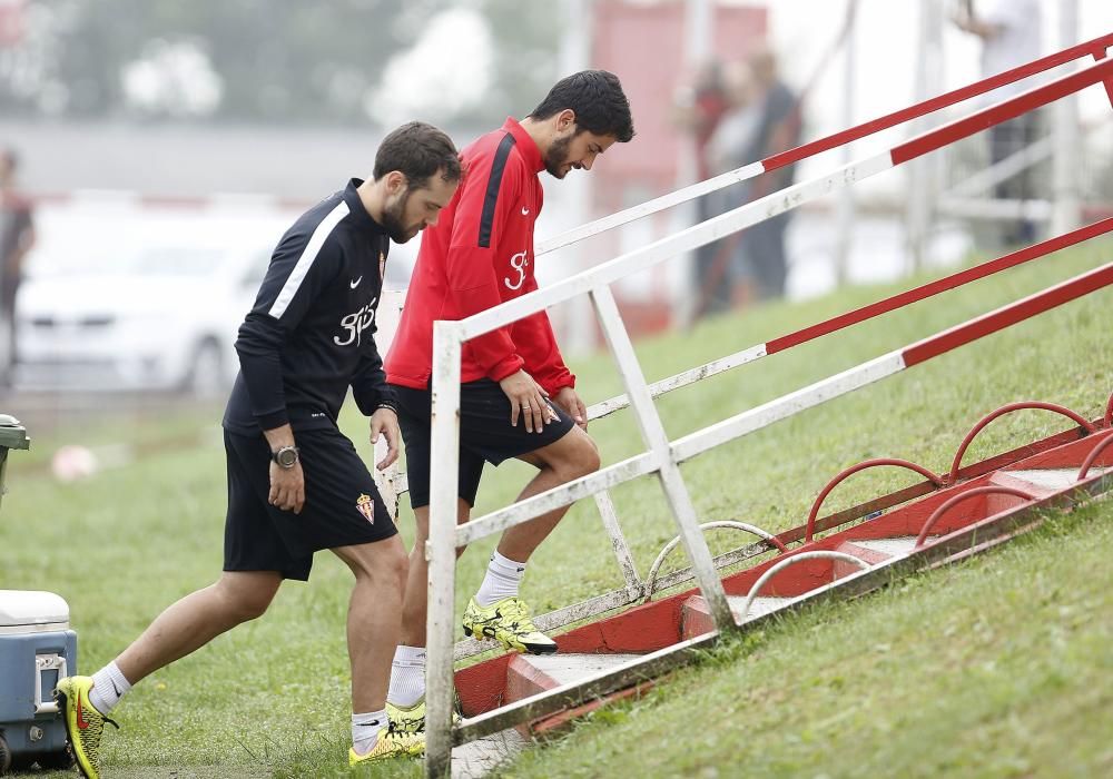 Entrenamiento del Sporting de Gijón