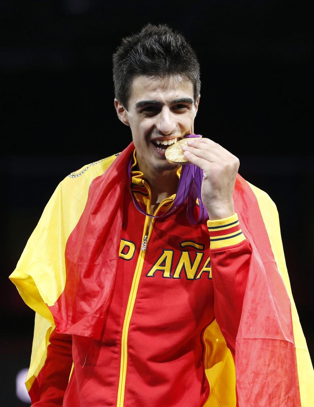 Joel González amb la medalla d'or el 2012 a Londres