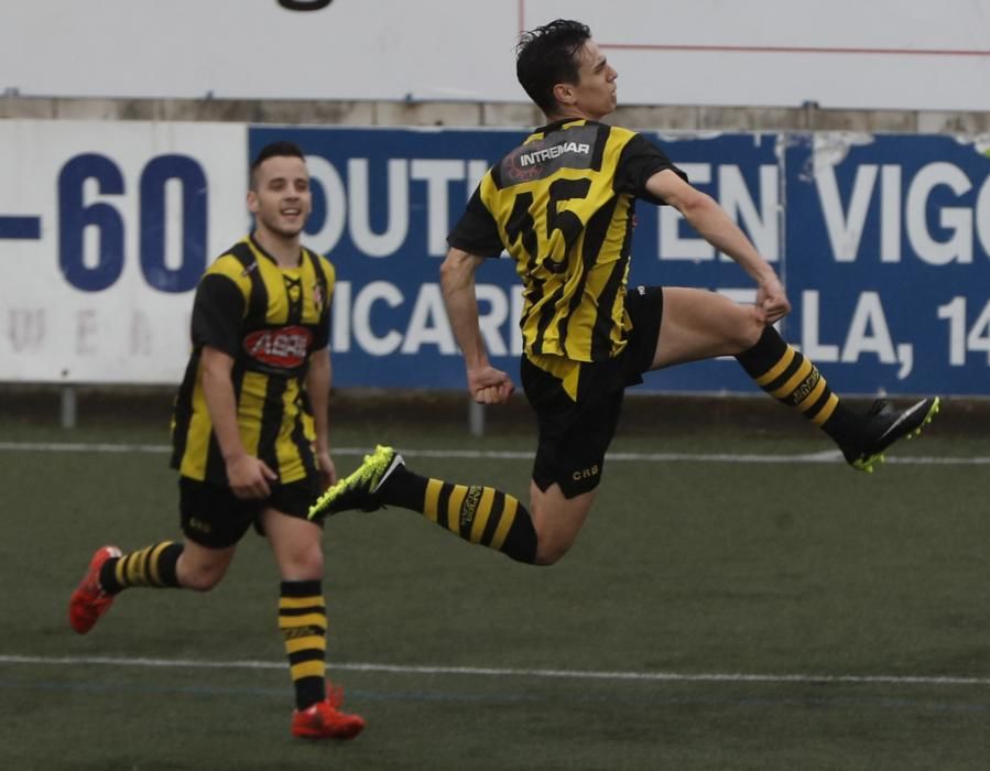 El equipo vigués golea en el Baltasar Pujales al Cayón de Cantabria y pasa a segunda ronda de la fase de ascenso