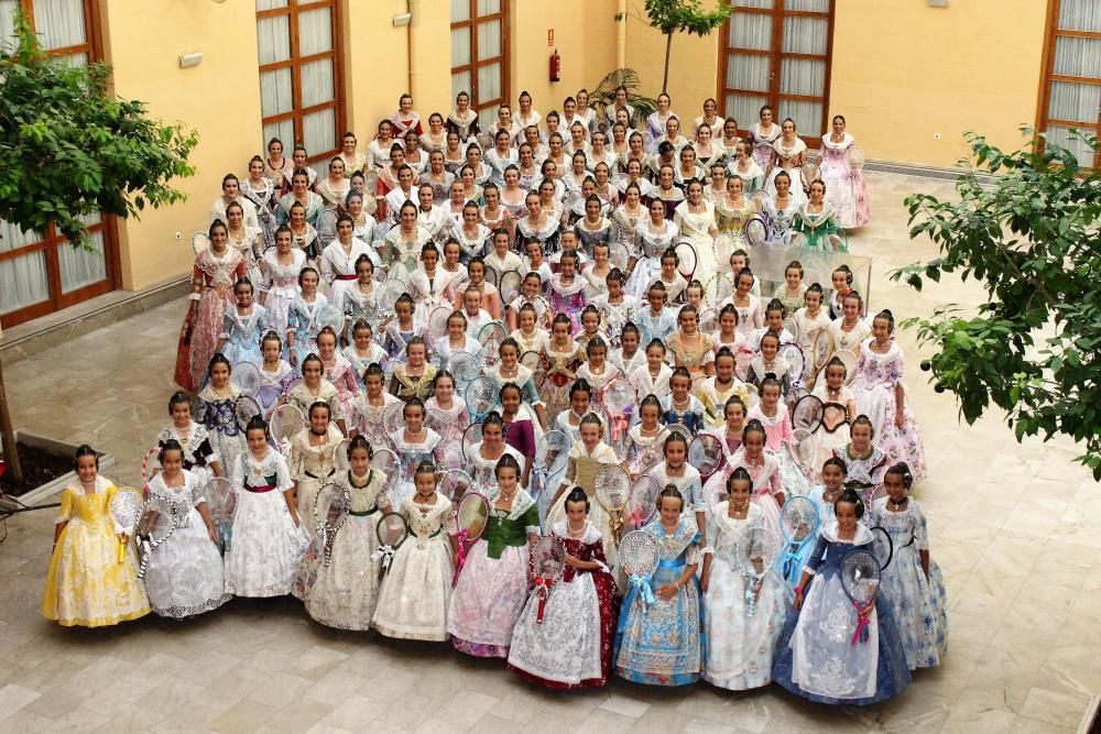 Las aspirantes a fallera mayor 2020 en la Batalla de Flores