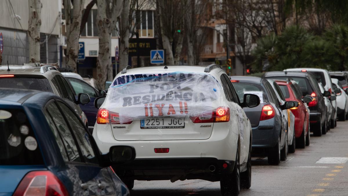 La movilización causó importantes retenciones de tráfico en Vila.