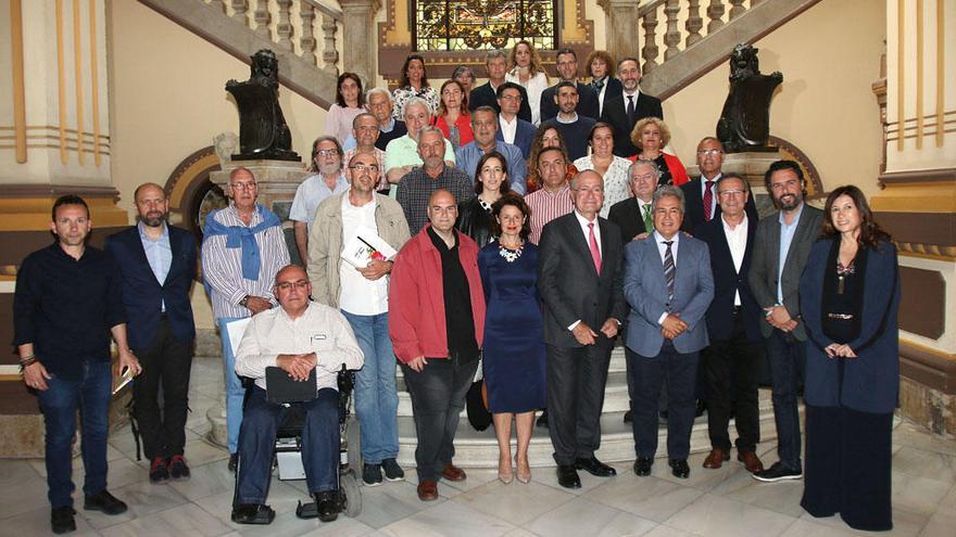 Imagen de los participantes en la Asamblea del Consejo Social, celebrada este jueves en el Ayuntamiento.