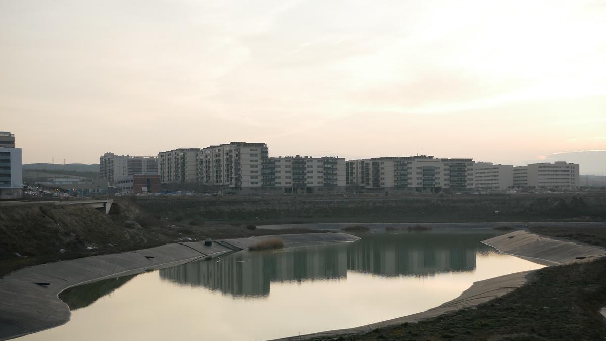 Lagos de Arcosur, donde se ubicará la primera parte del gran parque central.