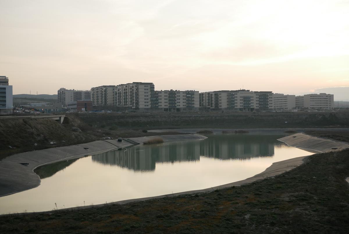 Lagos de Arcosur, donde se ubicará la primera parte del gran parque central.
