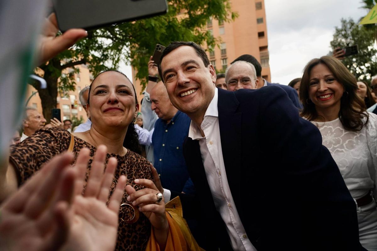 Cierre de campaña de Juanma Moreno, candidato del PP a la presidencia de la Junta de Andalucía, en Málaga