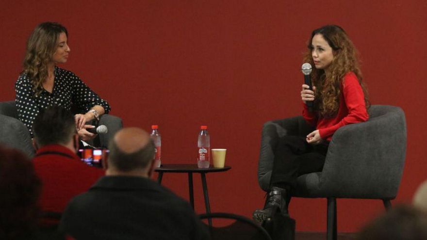 Olga Pericet conversa en el ciclo 'Encuentros en el Cómico' .