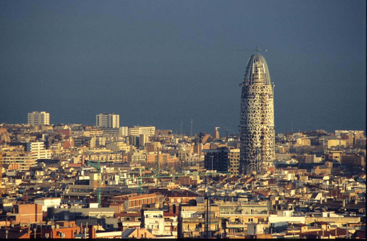 Panoràmica de Barcelona des del parc Güell.