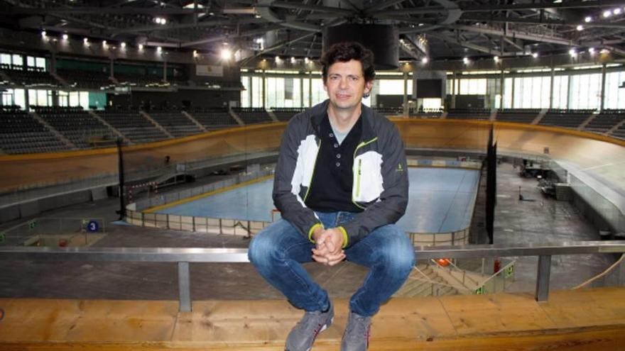 Joan Llaneras en el Palma Arena.