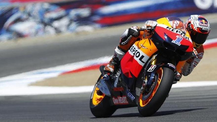 Stoner, en Laguna Seca.