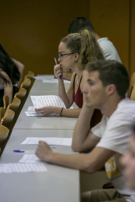 En la Universidad de Alicante se han examinado 3.494 estudiantes.