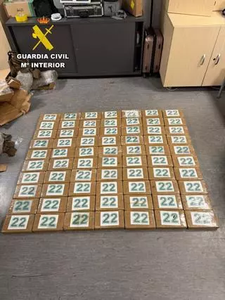 La Guardia Civil interviene en el aeropuerto de Barajas casi 80 kilos de cocaína procedente de Ecuador