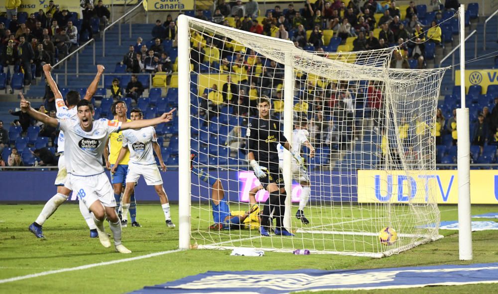 Así se celebró el gol de Domingos al Las Palmas