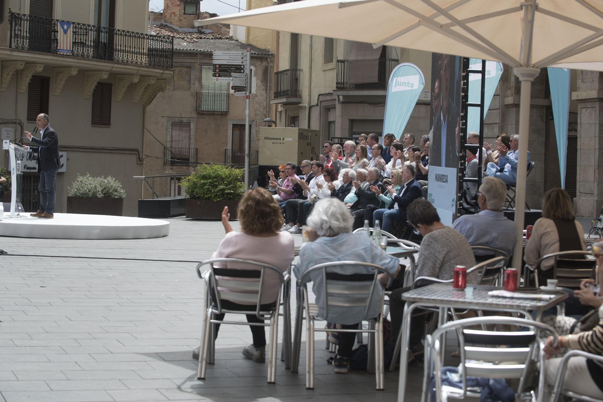 Acte central del candidat a l'alcaldia de Manresa de Junts, Ramon Bacardit