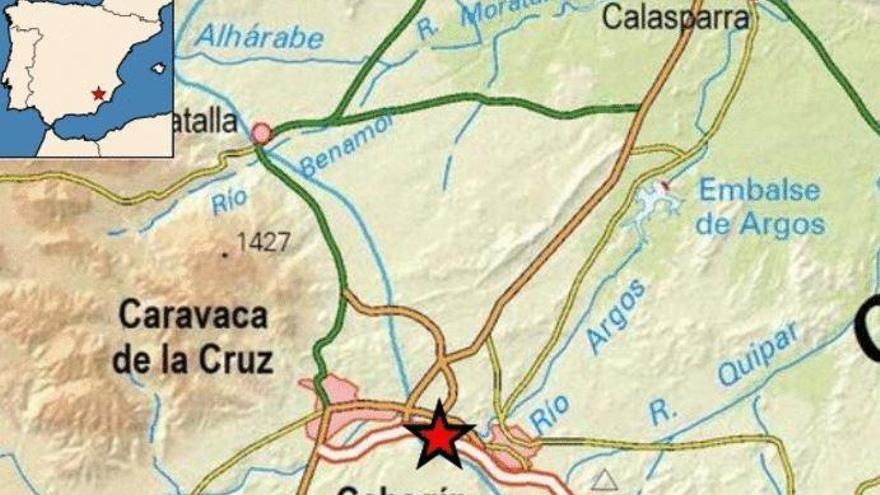 Un terremoto se deja sentir en Cehegín