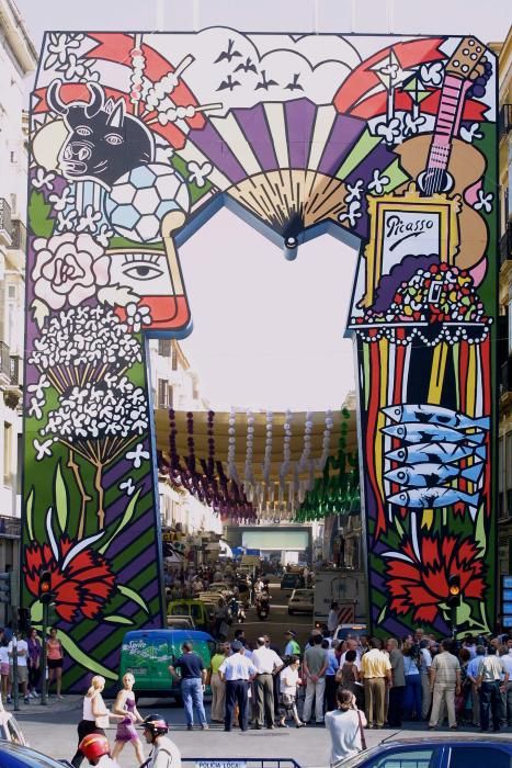 Portada de la Feria de Málaga desde 2001 a 2005.