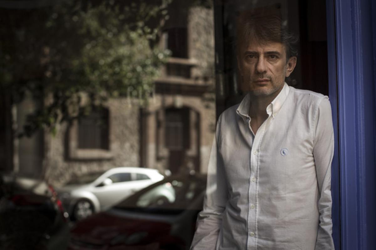 El escritor gallego Juan Tallón, en el Restaurante Semproniana. El escritor gallego Juan Tallón, en el Restaurante Semproniana.