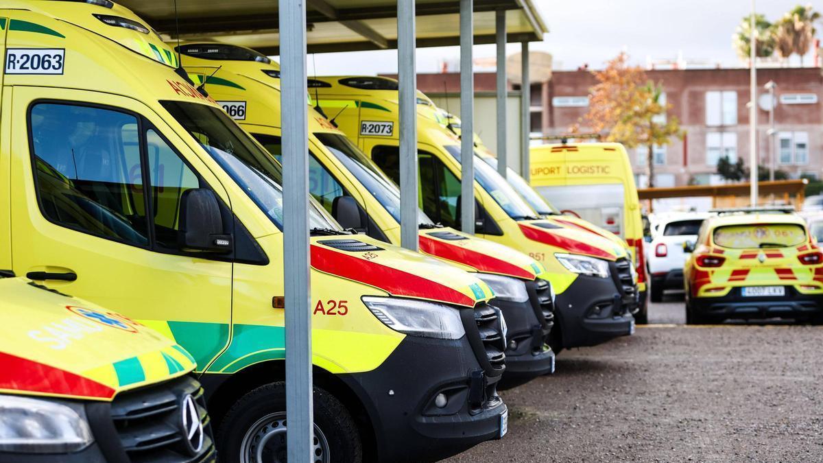 Ambulancias del SAMU 061.