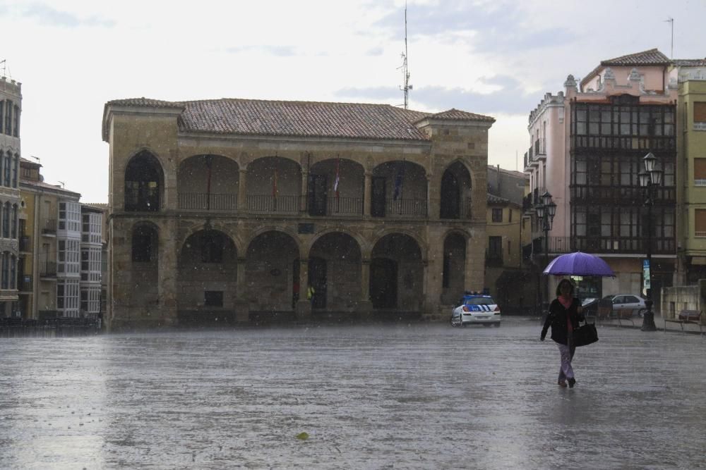 Las imágenes de la fuerte tormenta en Zamora