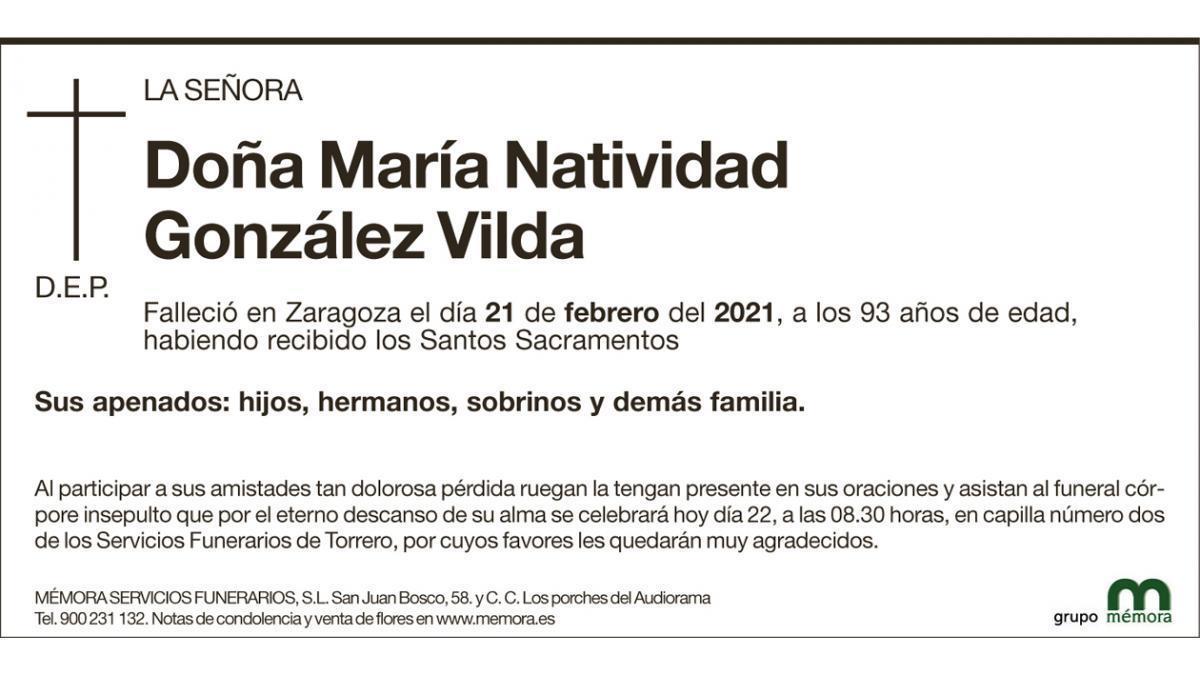 María Natividad González Vilda