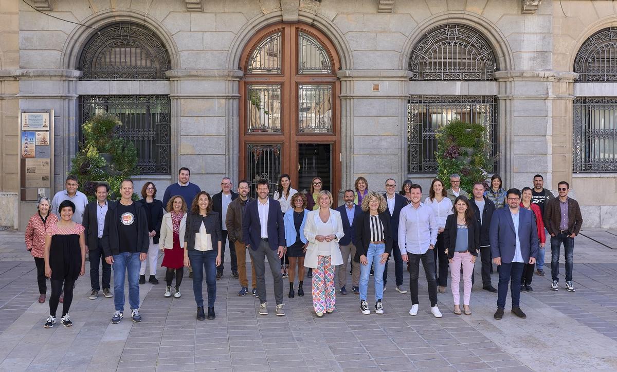 L'executiva local d'ERC Igualada, encapçalada per Àngel Ruiz des del 2019